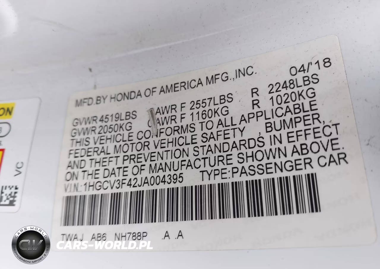 2018 Honda Accord Hybrid Ex VIN:1HGCV3F42JA004395 - 9