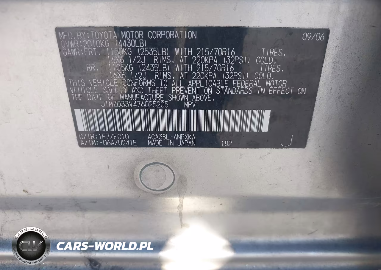 2007 Toyota Rav4 VIN:JTMZD33V476025205 - 9