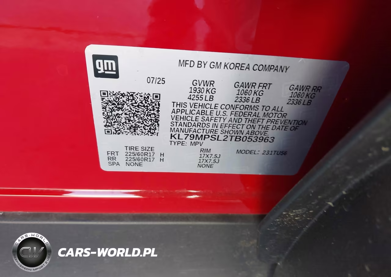 2026 Chevrolet Trailblazer Fwd Lt VIN:KL79MPSL2TB053963 - 9