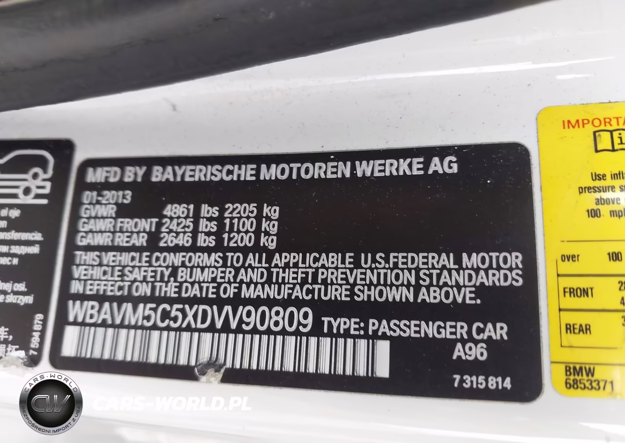 2013 BMW X1 xDrive35I VIN:WBAVM5C5XDVV90809 - 9