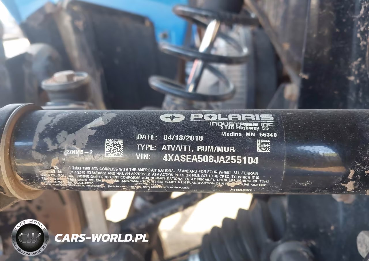 2018 Polaris Sportsman 450 H.o. VIN:4XASEA508JA255104 - 10
