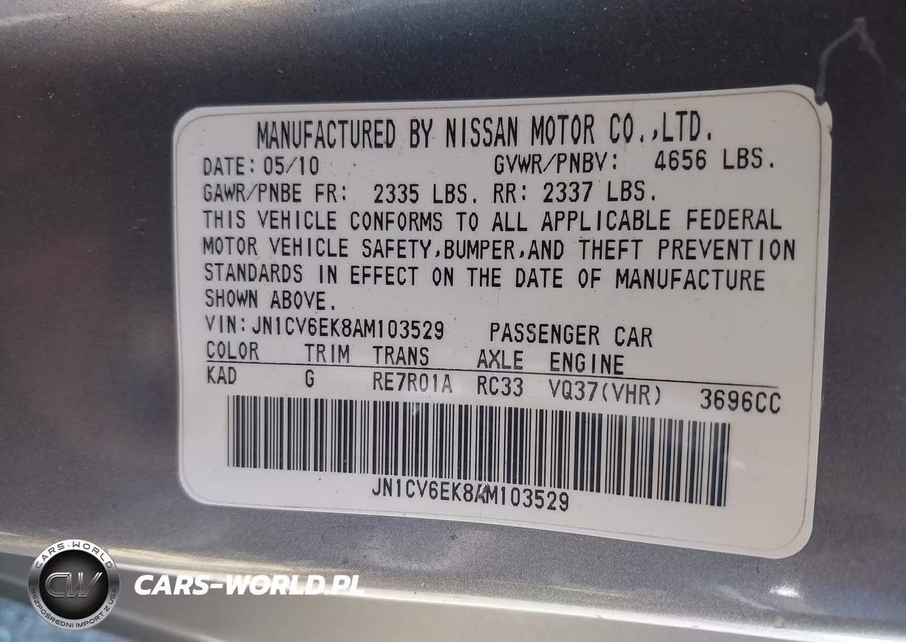 2010 Infiniti G37 Journey VIN:JN1CV6EK8AM103529 - 9