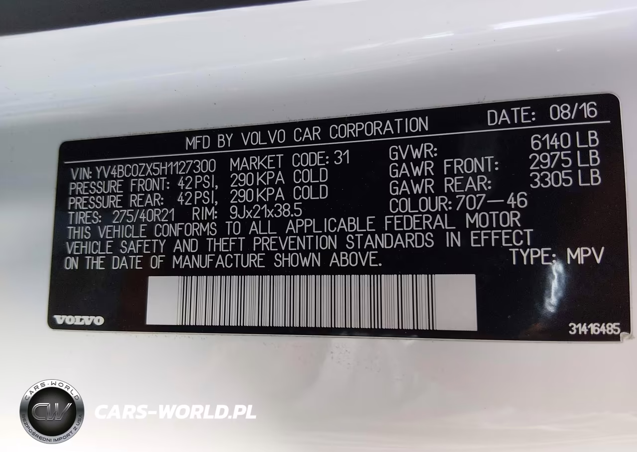 2017 Volvo Xc90 Hybrid T8 Excellence VIN:YV4BC0ZX5H1127300 - 9