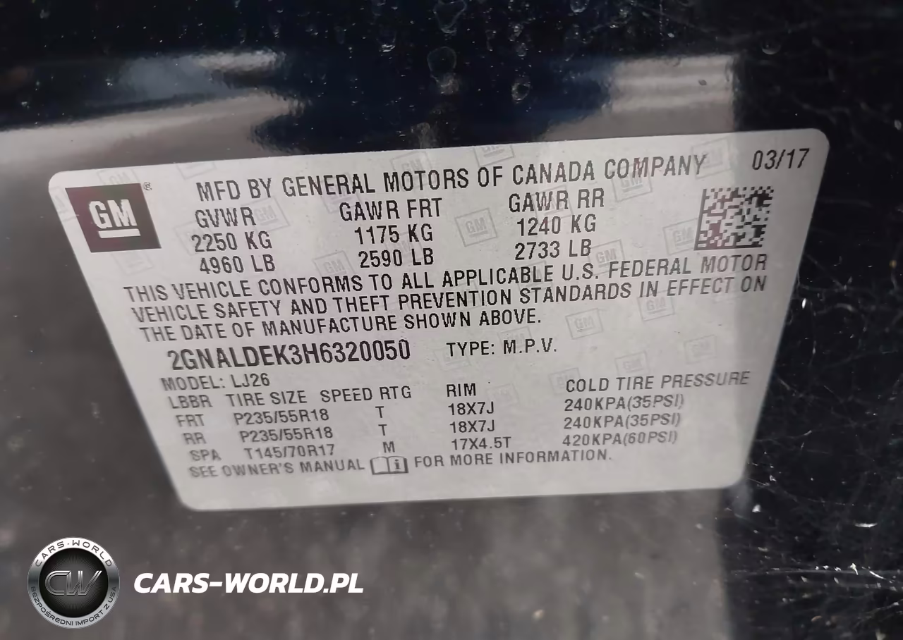 2017 Chevrolet Equinox Premier VIN:2GNALDEK3H6320050 - 9