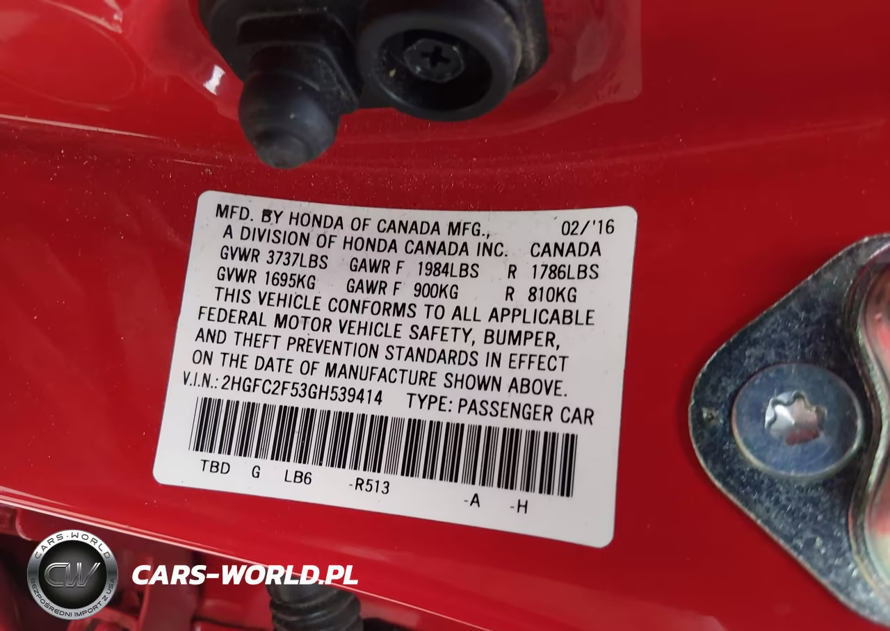 2016 Honda Civic Lx VIN:2HGFC2F53GH539414 - 9