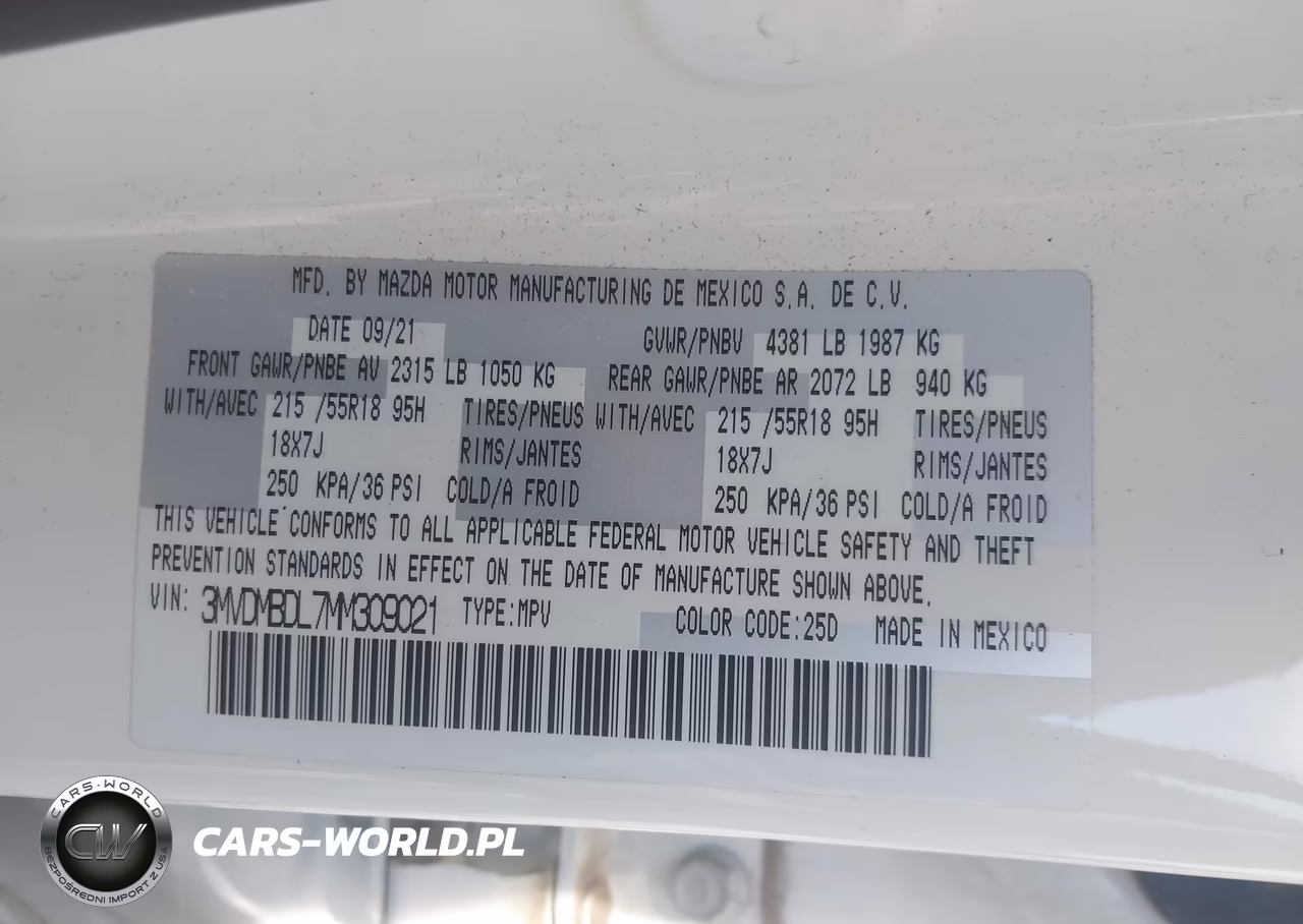 2021 Mazda Cx-30 Premium VIN:3MVDMBDL7MM309021 - 9