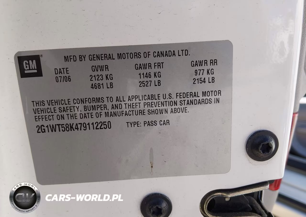 2007 Chevrolet Impala Lt VIN:2G1WT58K479112250 - 9