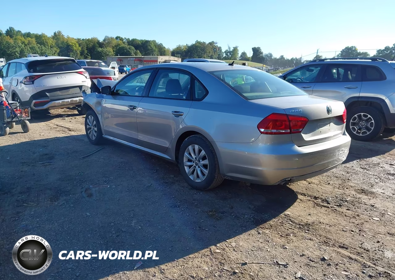 2012 Volkswagen Passat 2.5L S VIN:1VWAP7A37CC078311 - 3