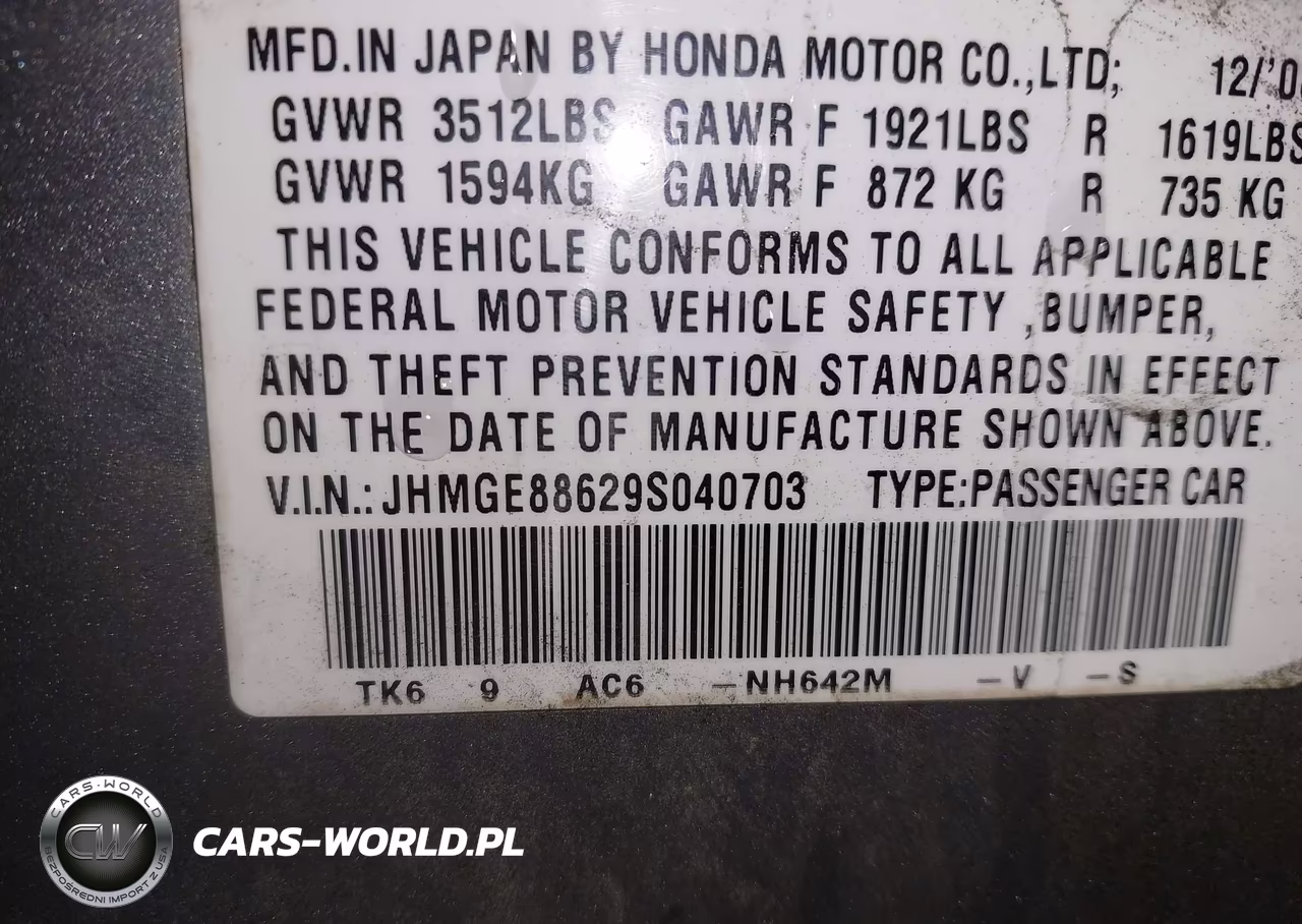 2009 Honda Fit Sport VIN:JHMGE88629S040703 - 9