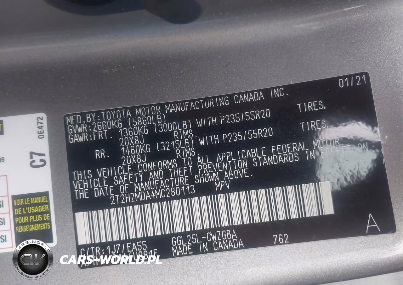 2021 Lexus Rx 350 VIN:2T2HZMDA4MC280113 - 9