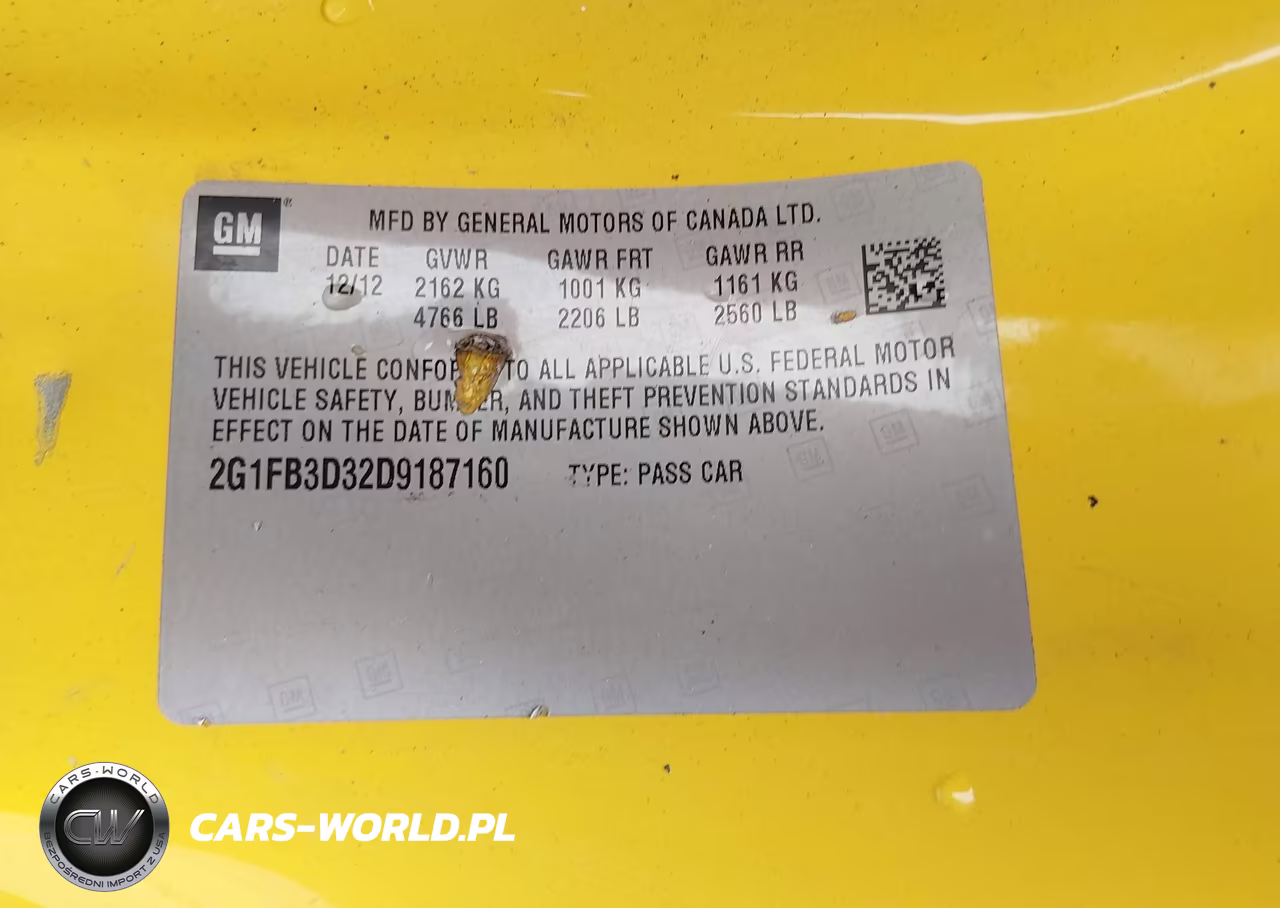 2013 Chevrolet Camaro 1Lt VIN:2G1FB3D32D9187160 - 9