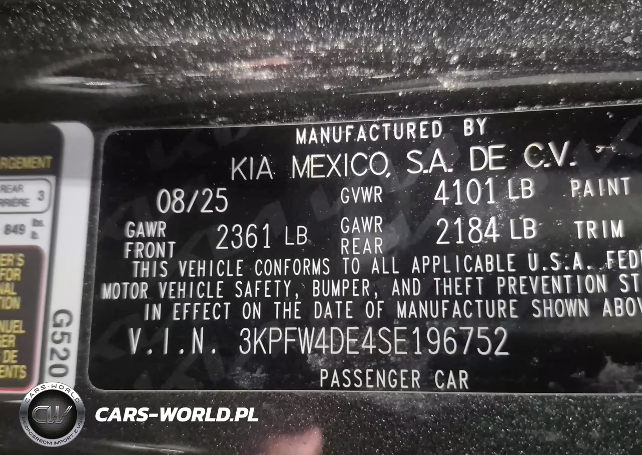 2025 Kia K4 Gt-Line VIN:3KPFW4DE4SE196752 - 9