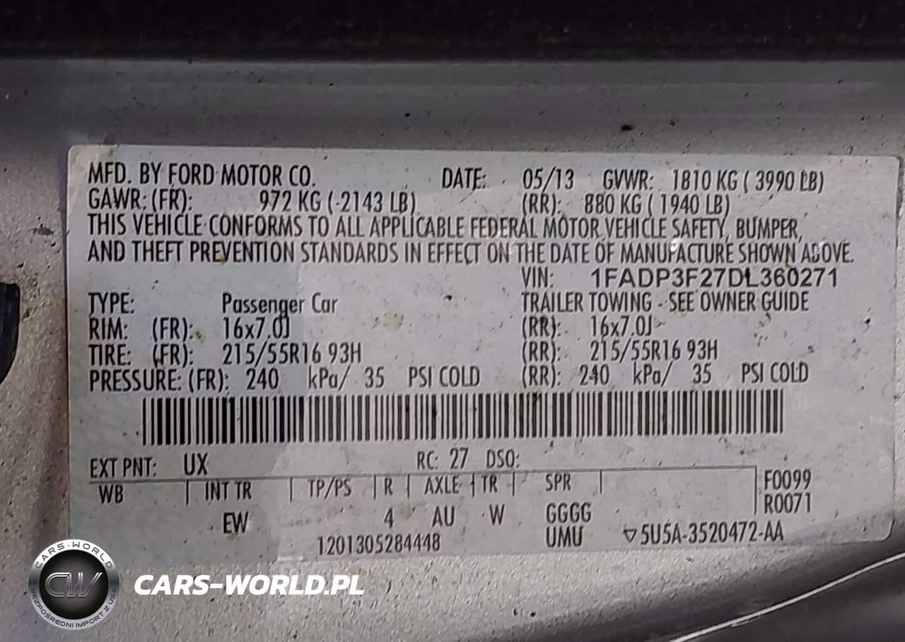 2013 Ford Focus Se VIN:1FADP3F27DL360271 - 9