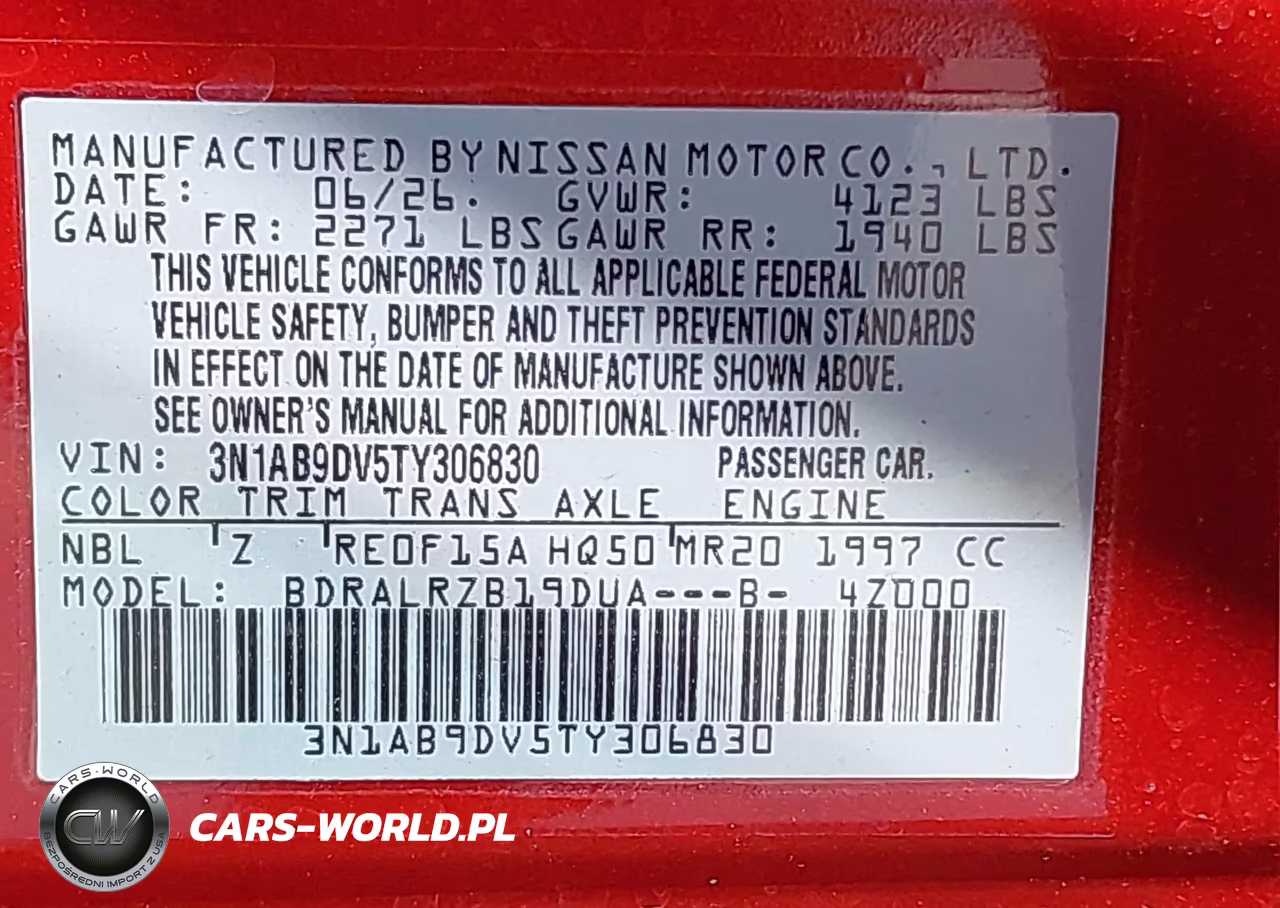 2026 Nissan Sentra Sr VIN:3N1AB9DV5TY306830 - 9