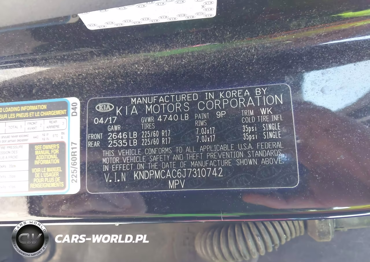 2018 Kia Sportage Lx VIN:KNDPMCAC6J7310742 - 9
