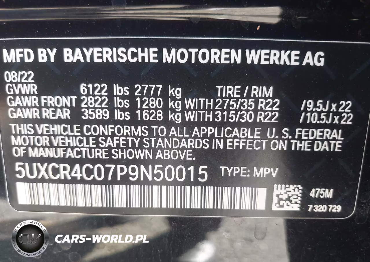 2023 BMW X5 Sdrive40I VIN:5UXCR4C07P9N50015 - 9