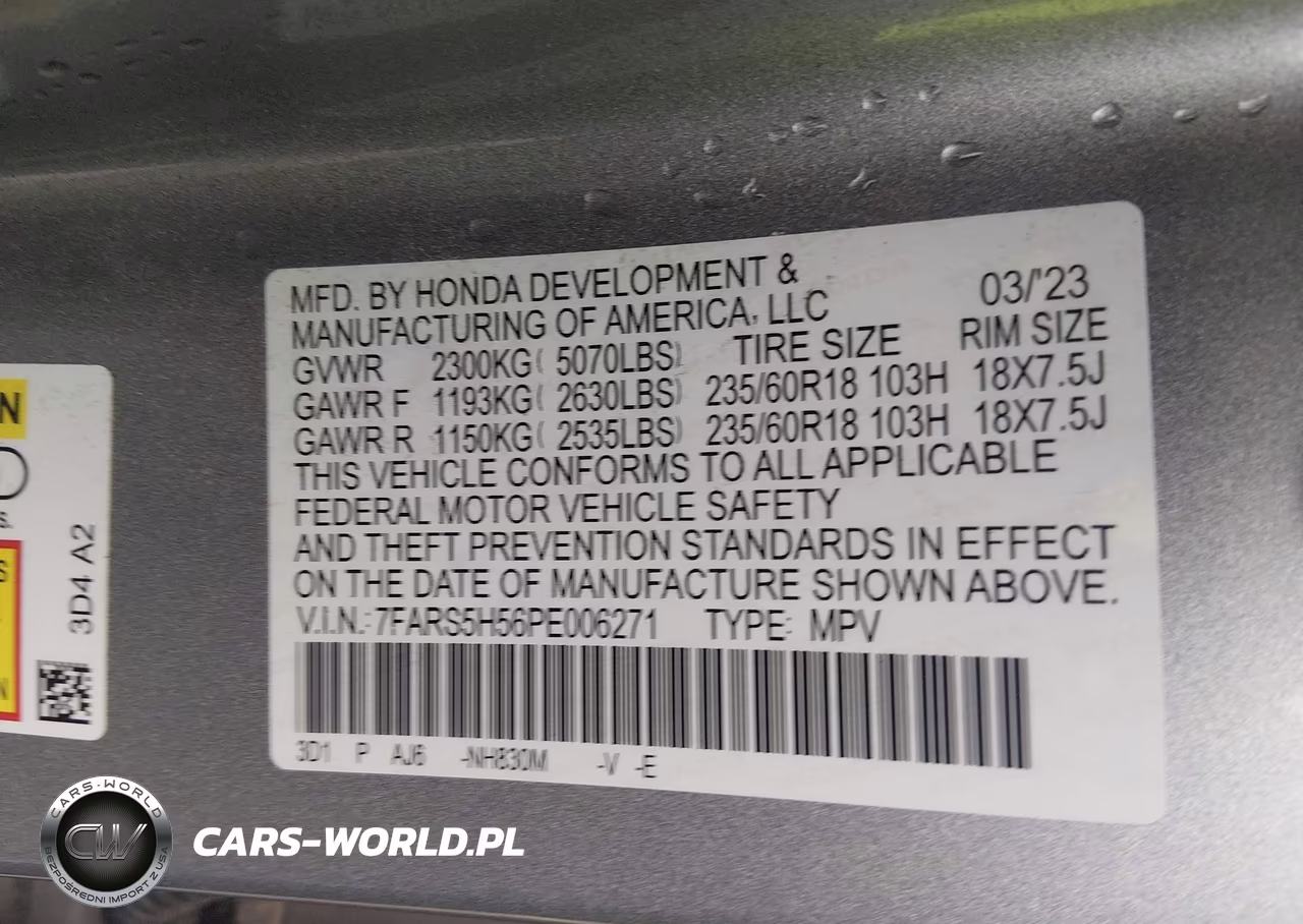 2023 Honda Cr-V Hybrid Sport VIN:7FARS5H56PE006271 - 9