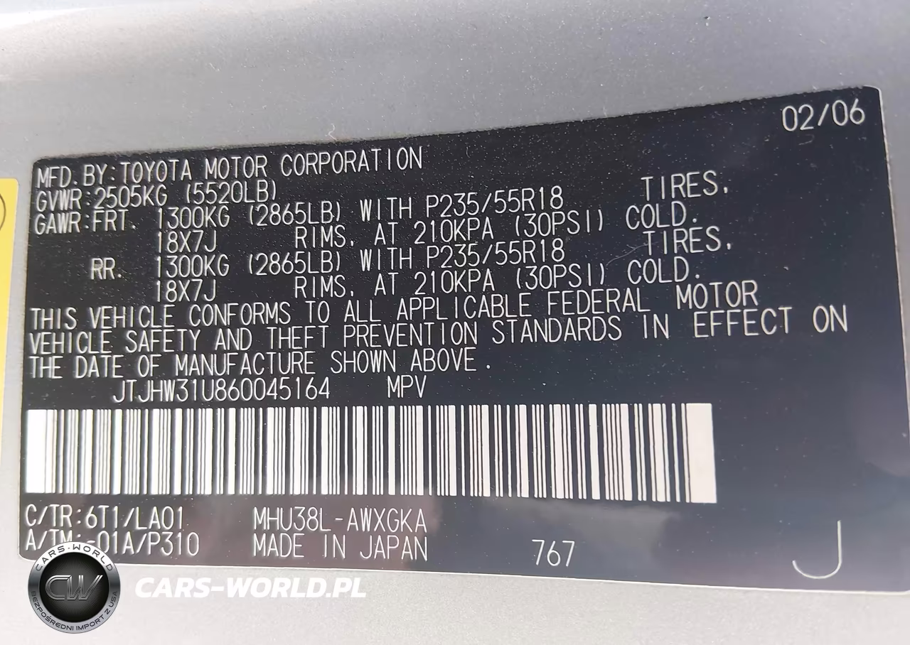 2006 Lexus Rx 400H VIN:JTJHW31U860045164 - 9