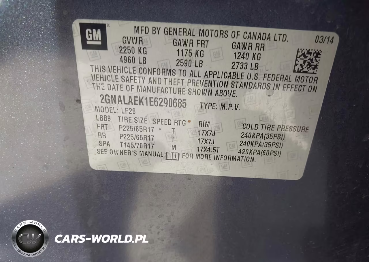 2014 Chevrolet Equinox Ls VIN:2GNALAEK1E6290685 - 9
