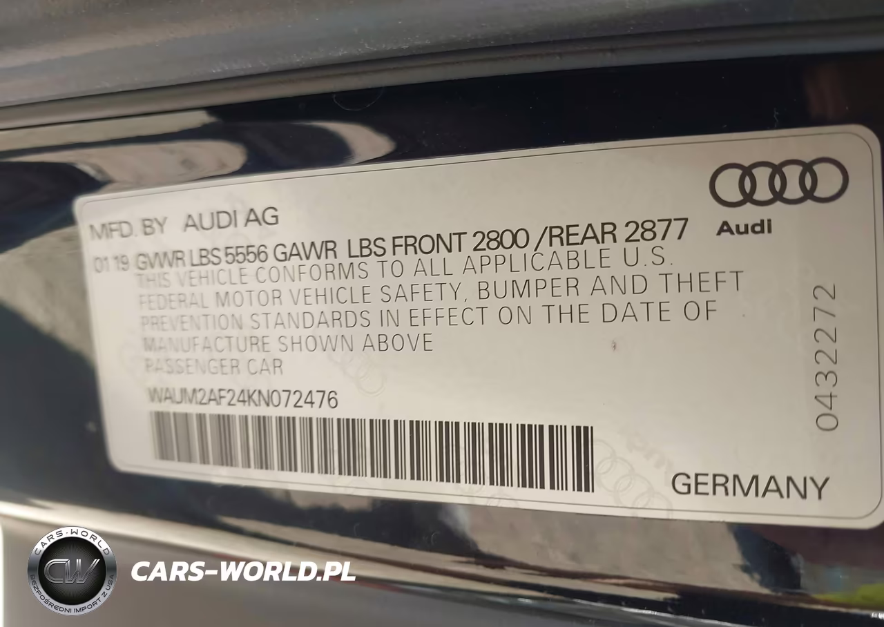 2019 Audi A6 55 Premium VIN:WAUM2AF24KN072476 - 9