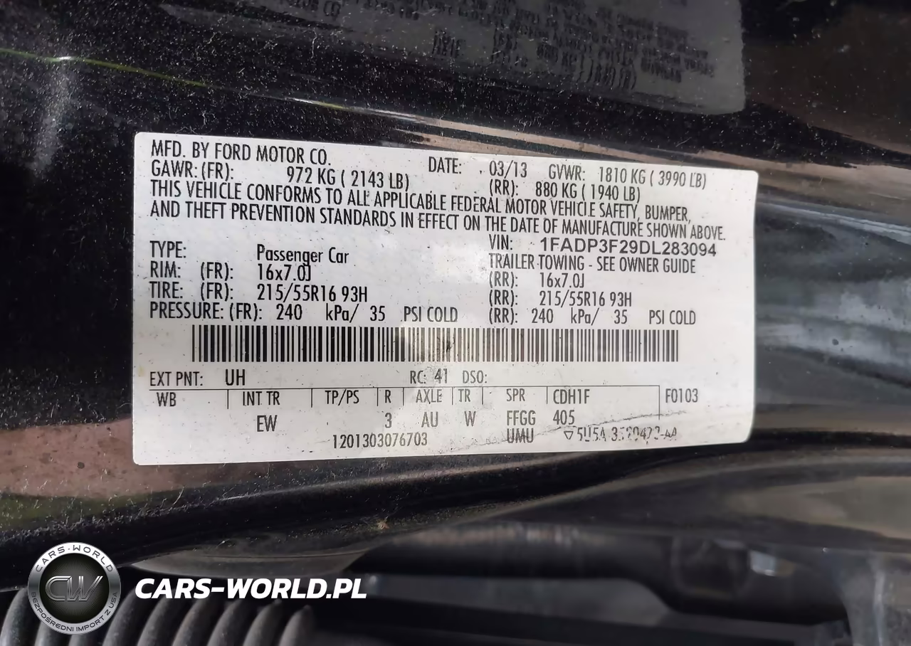 2013 Ford Focus Se VIN:1FADP3F29DL283094 - 9