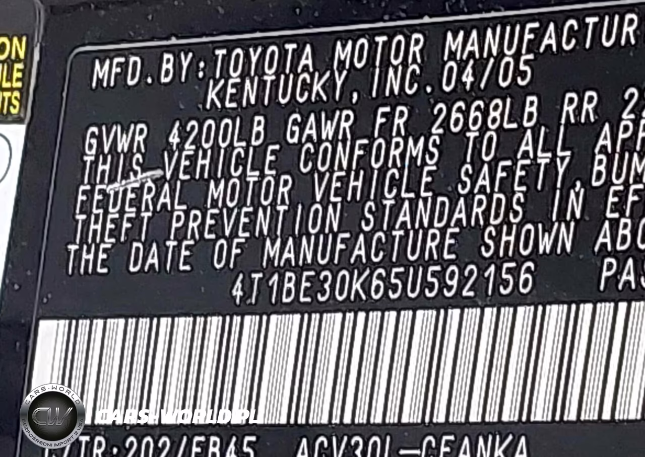 2005 Toyota Camry Le VIN:4T1BE30K65U592156 - 9