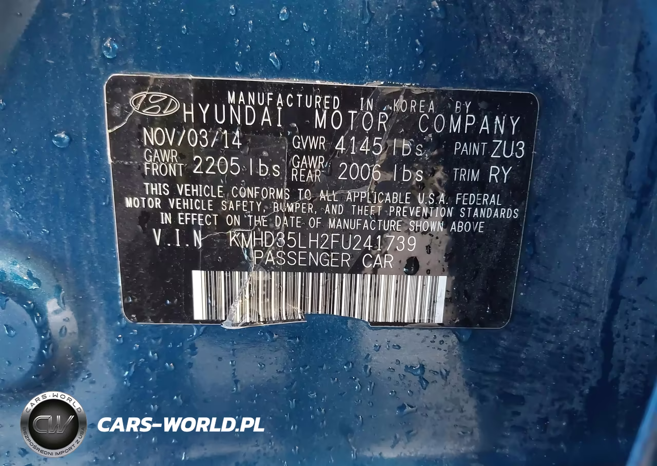 2015 Hyundai Elantra Gt VIN:KMHD35LH2FU241739 - 9