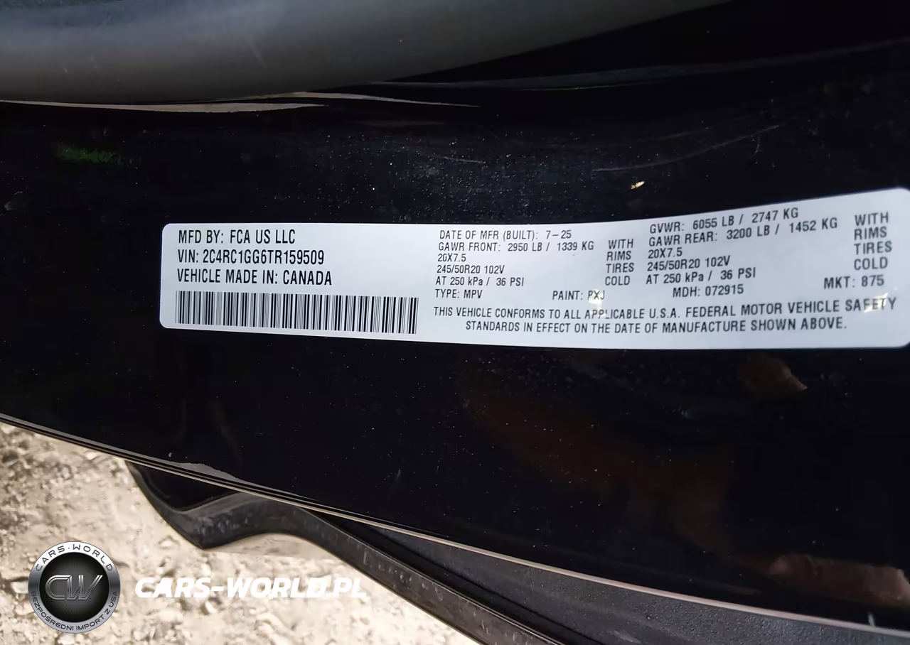 2026 Chrysler Pacifica Limited VIN:2C4RC1GG6TR159509 - 9