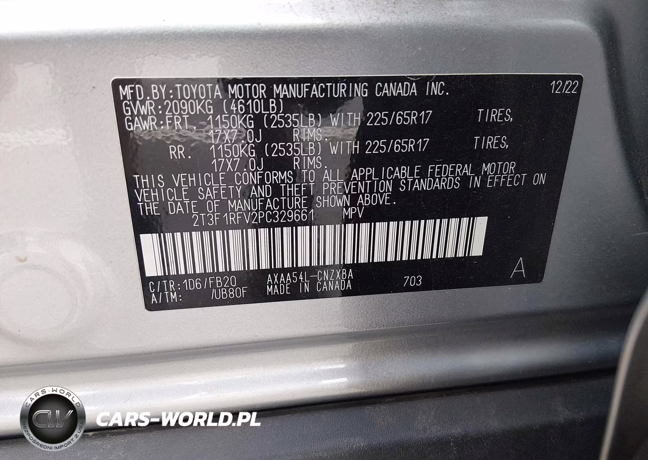 2023 Toyota Rav4 Le VIN:2T3F1RFV2PC329661 - 9