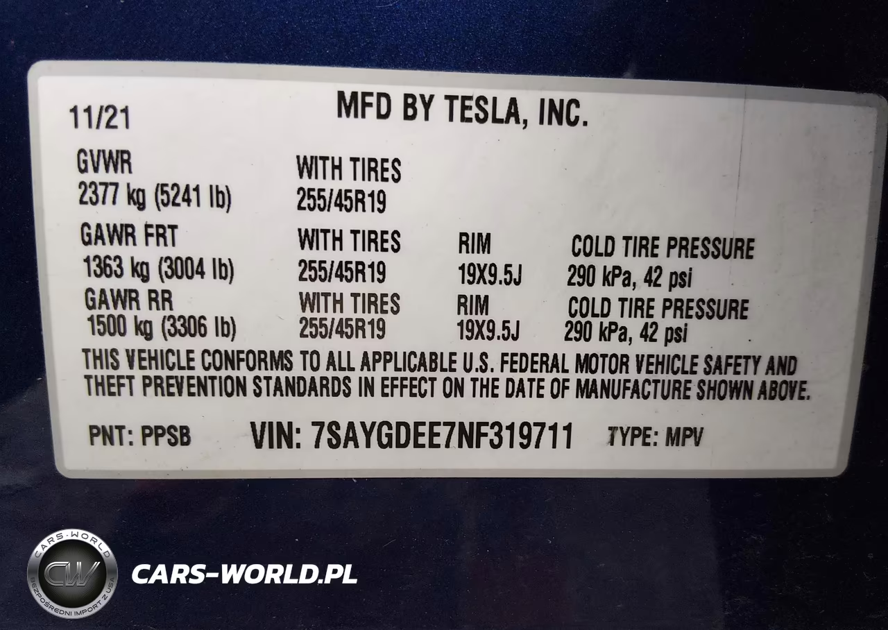 2022 Tesla Model Y Long Range VIN:7SAYGDEE7NF319711 - 9