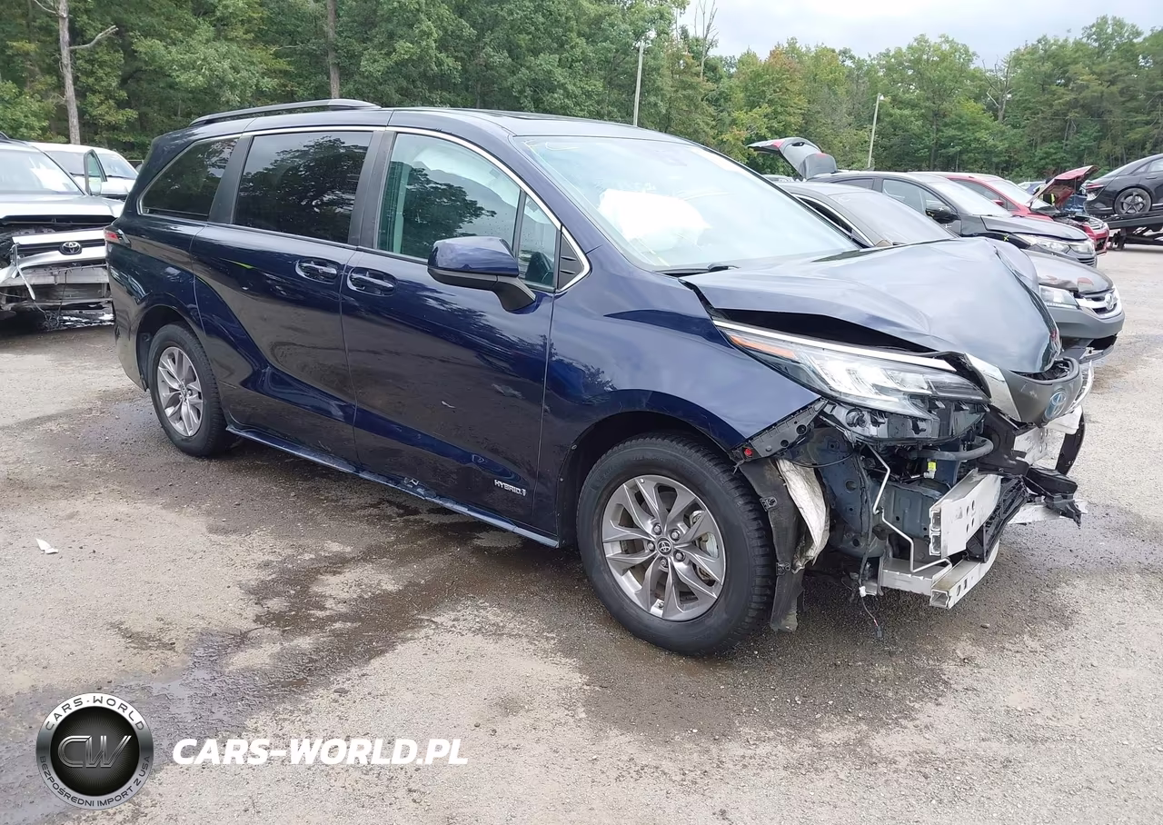 2021 Toyota Sienna Le VIN:5TDBSKFCXMS020663 - 1