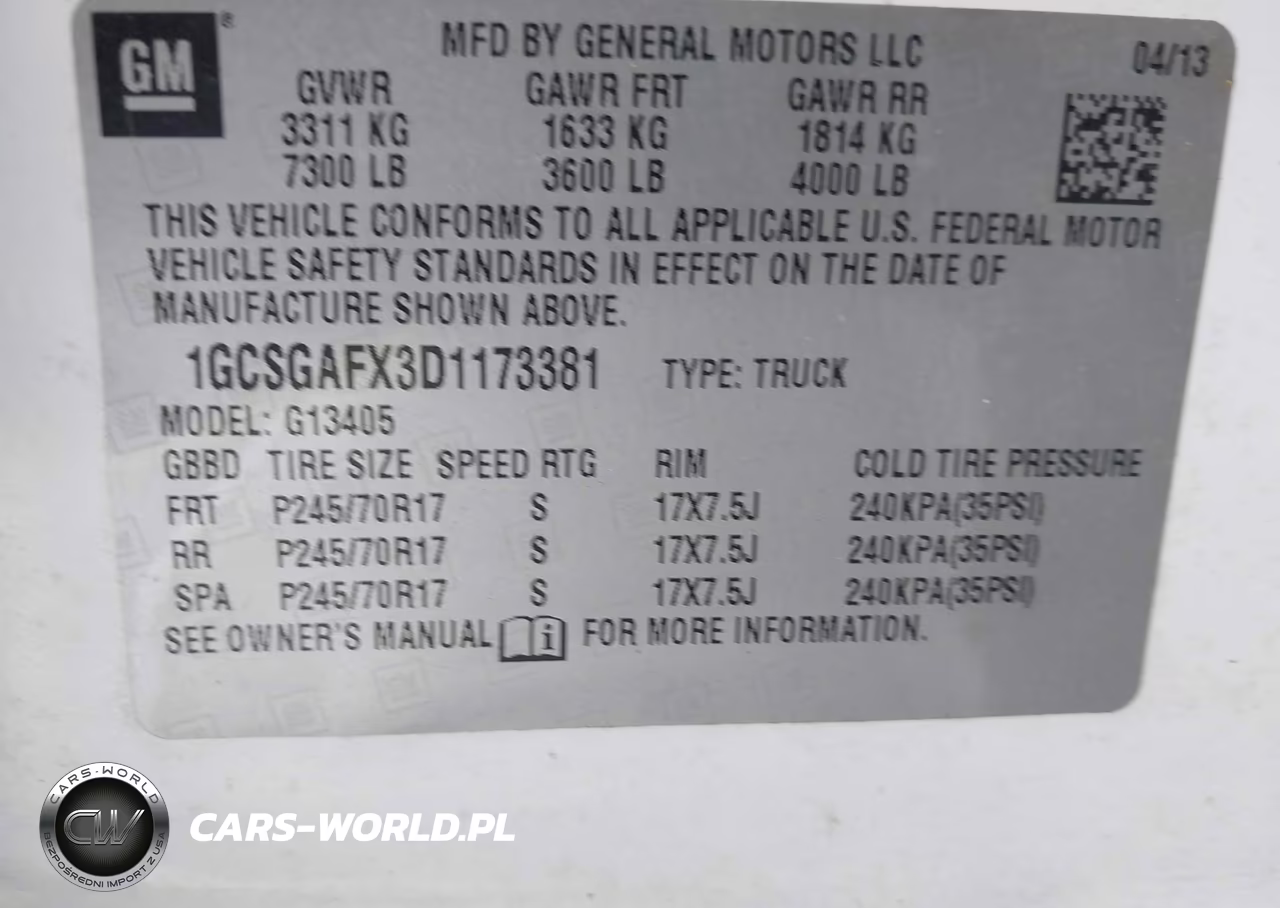 2013 Chevrolet Express 1500 Work Van VIN:1GCSGAFX3D1173381 - 9