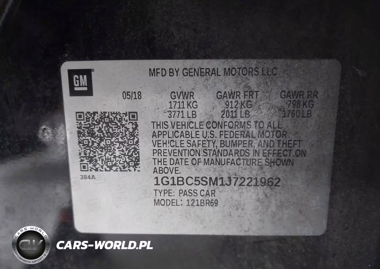 2018 Chevrolet Cruze Ls Auto VIN:1G1BC5SM1J7221962 - 9