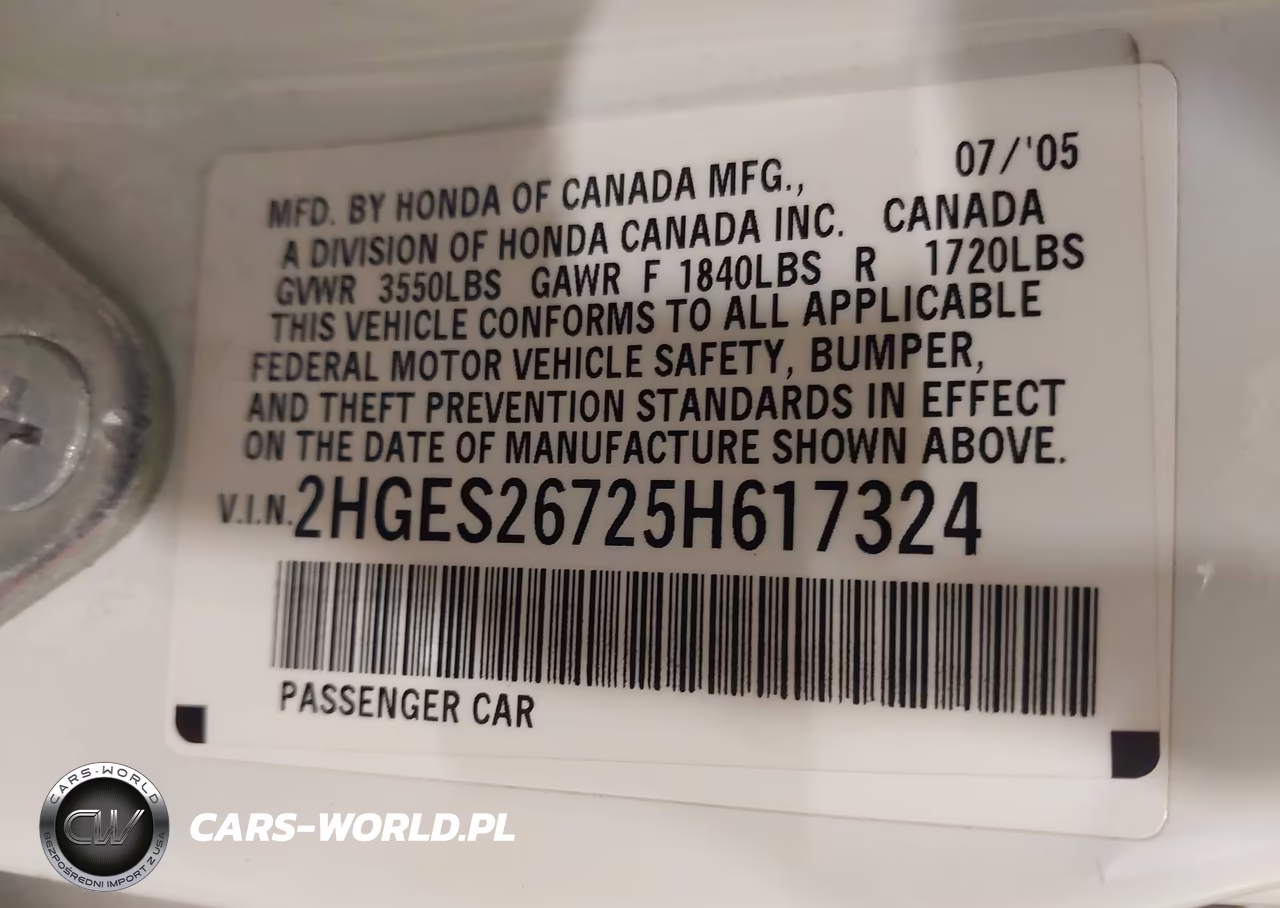 2005 Honda Civic Ex VIN:2HGES26725H617324 - 9