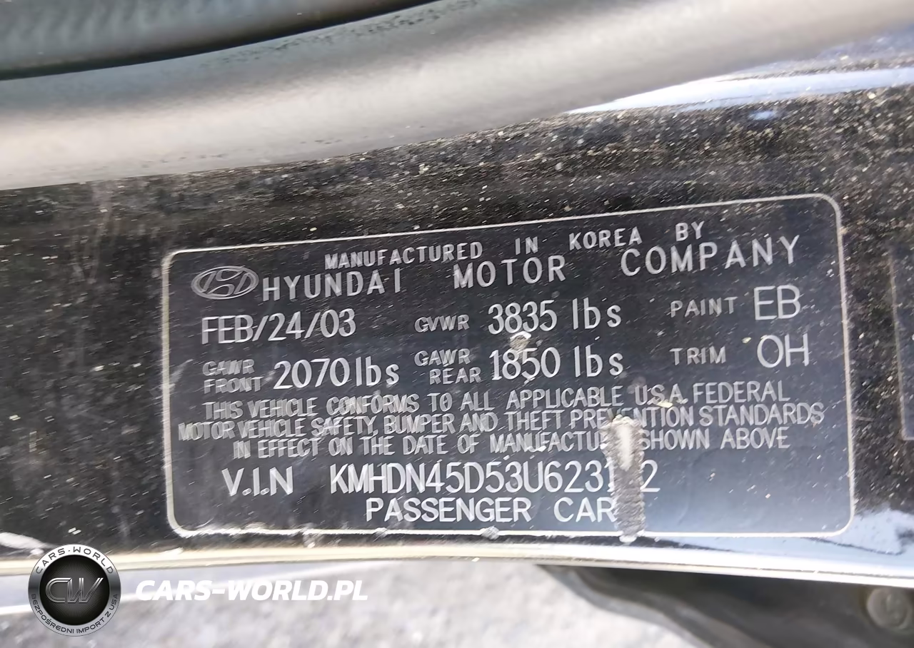 2003 Hyundai Elantra Gls-Gt VIN:KMHDN45D53U623192 - 9