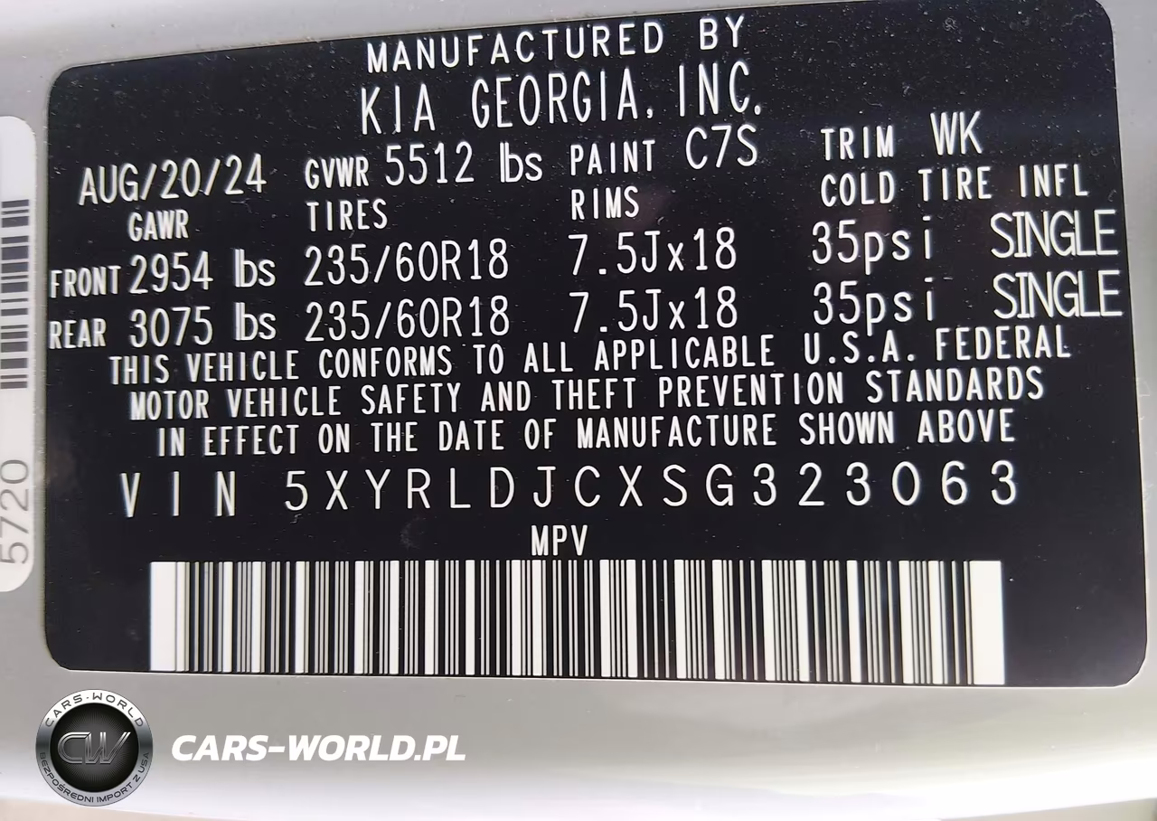 2025 Kia Sorento S VIN:5XYRLDJCXSG323063 - 9