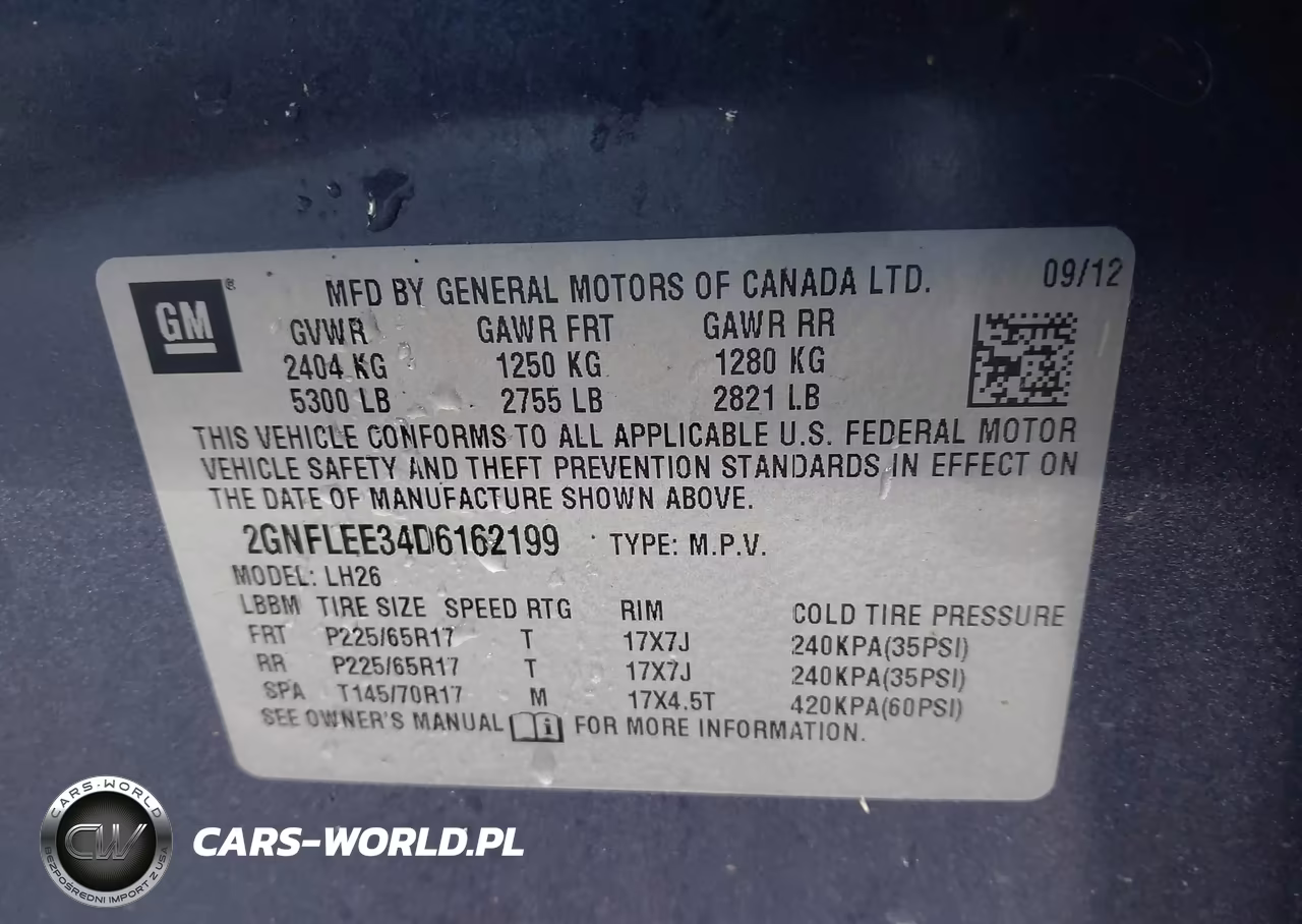 2013 Chevrolet Equinox Lt VIN:2GNFLEE34D6162199 - 9