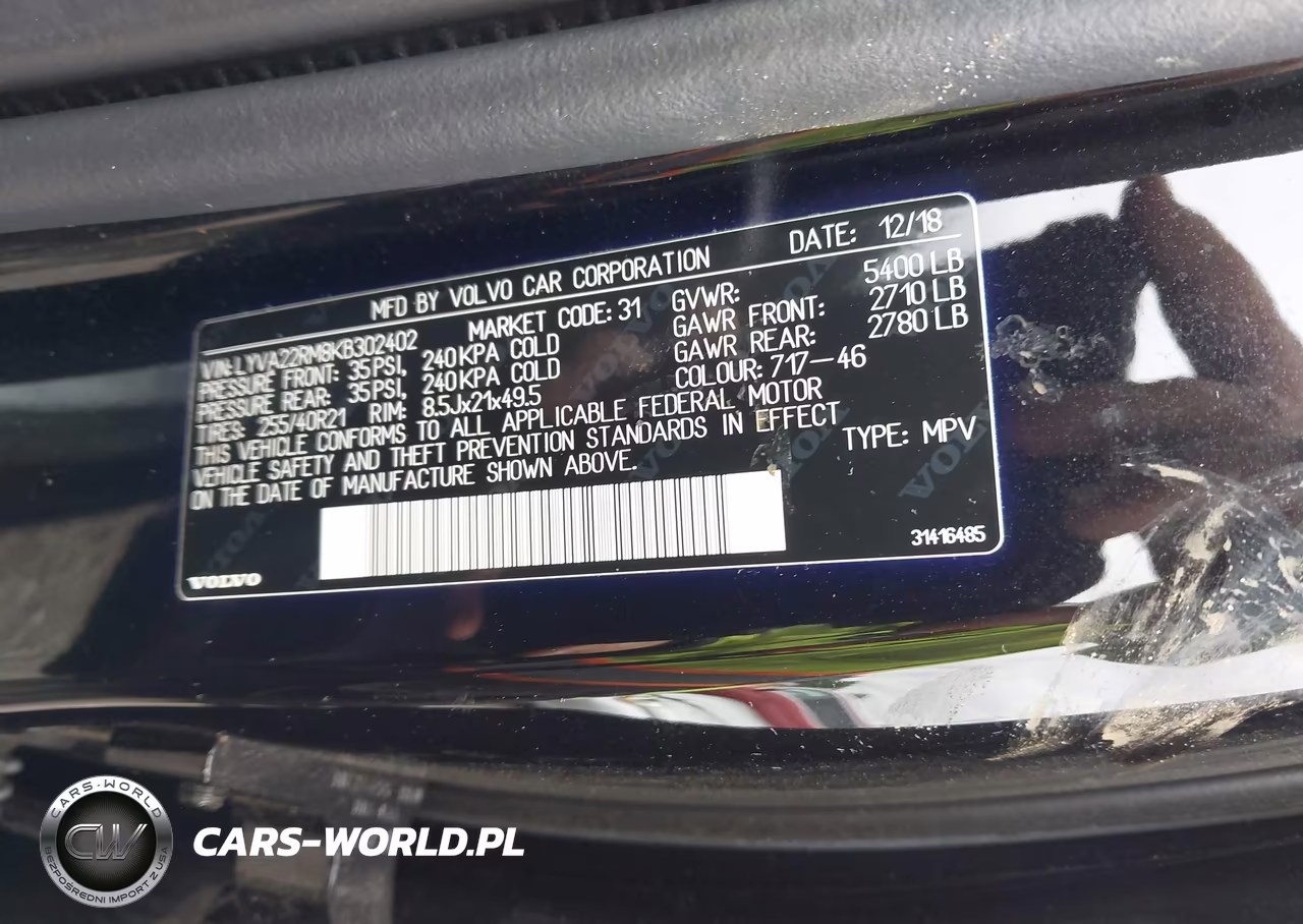2019 Volvo Xc60 T6 R-Design VIN:LYVA22RM8KB302402 - 9