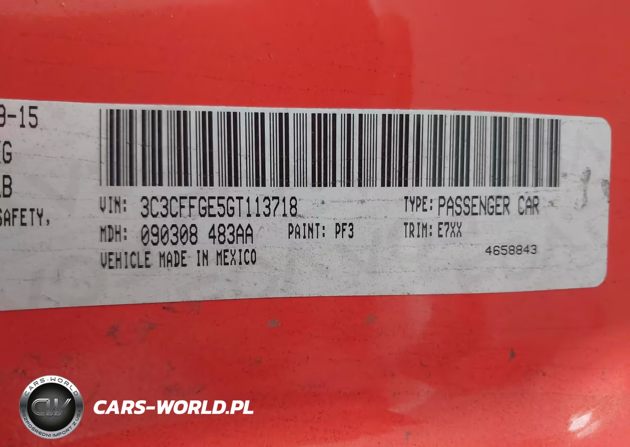 2016 Fiat 500E Battery Electric VIN:3C3CFFGE5GT113718 - 9