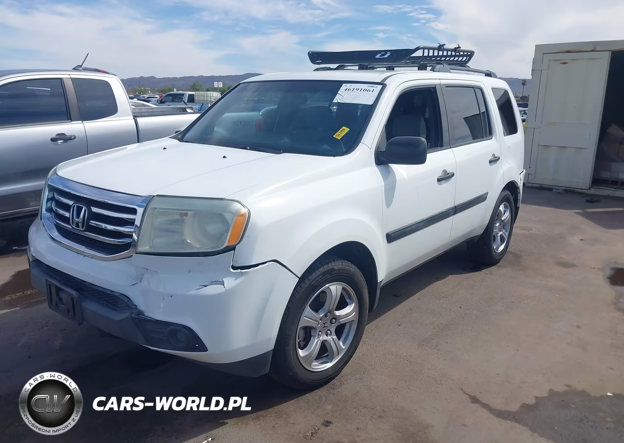 2013 Honda Pilot Lx VIN:5FNYF3H2XDB036276 - 2