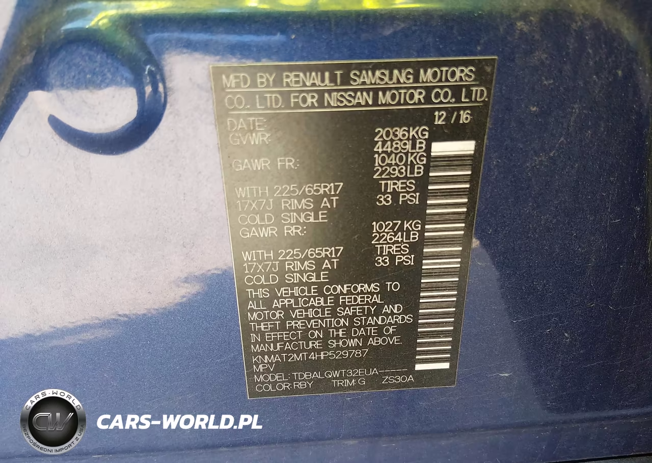 2017 Nissan Rogue Sv VIN:KNMAT2MT4HP529787 - 9