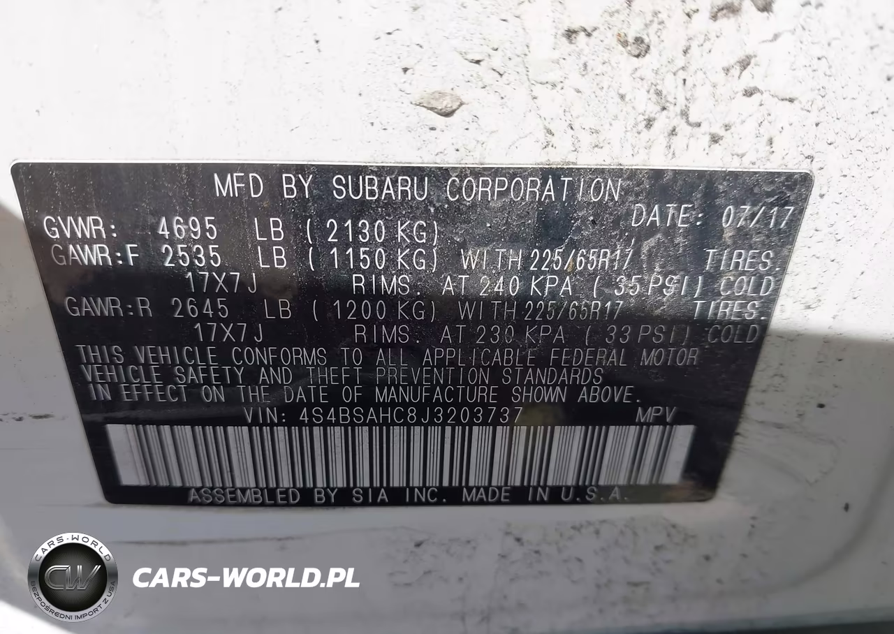 2018 Subaru Outback 2.5I Premium VIN:4S4BSAHC8J3203737 - 9