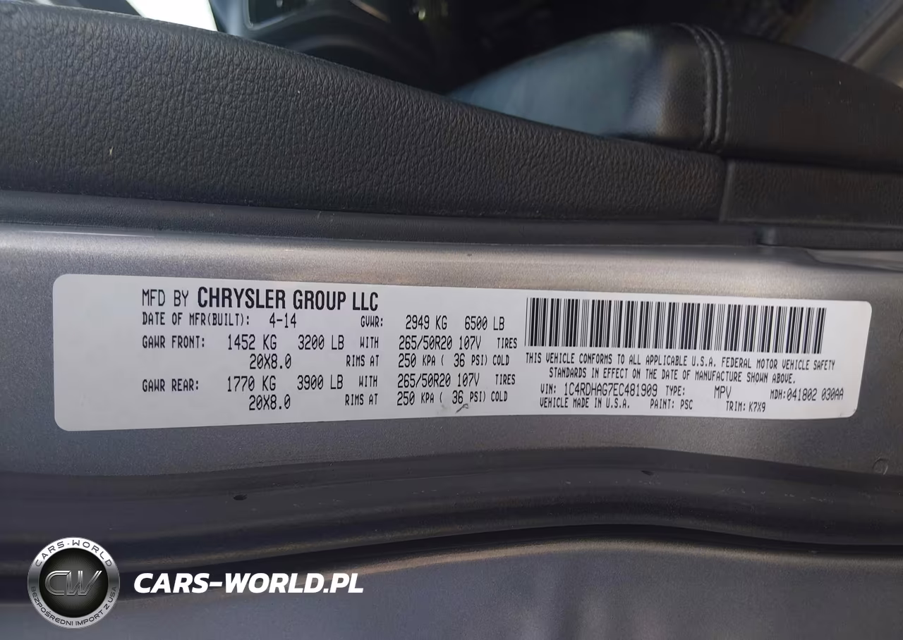 2014 Dodge Durango Sxt VIN:1C4RDHAG7EC481909 - 9