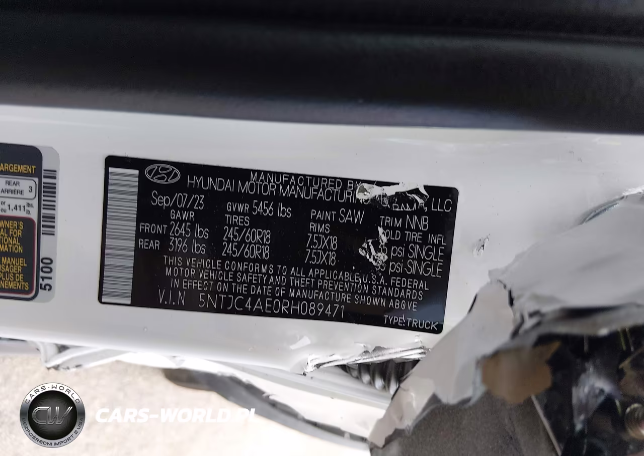 2024 Hyundai Santa Cruz Sel VIN:5NTJC4AE0RH089471 - 9