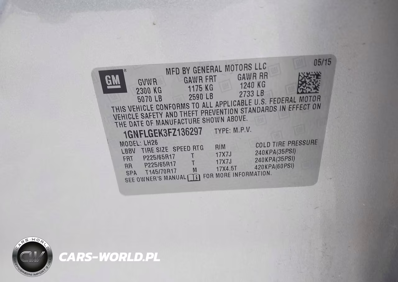 2015 Chevrolet Equinox 2Lt VIN:1GNFLGEK3FZ136297 - 9