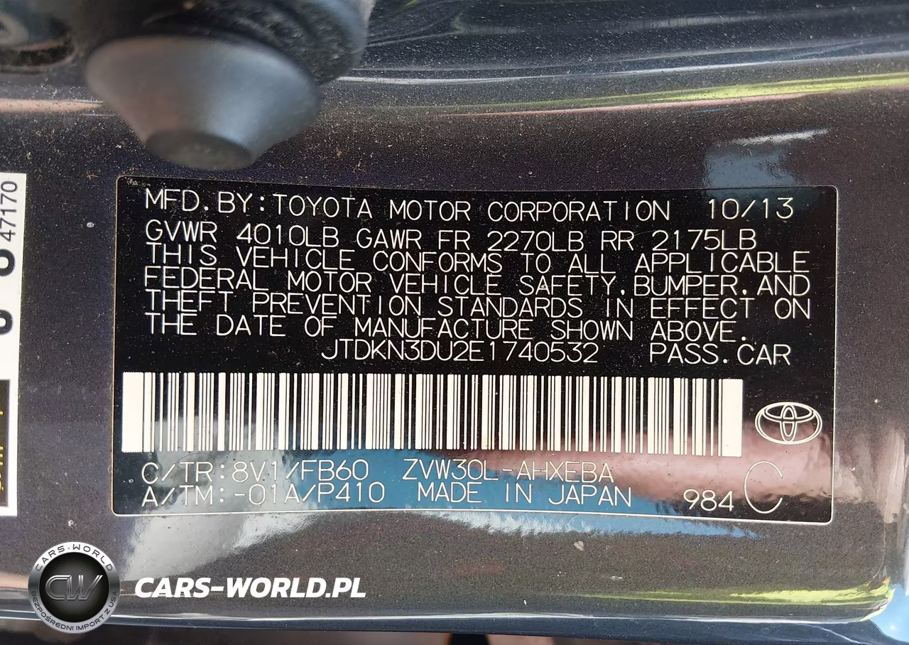 2014 Toyota Prius Three VIN:JTDKN3DU2E1740532 - 9