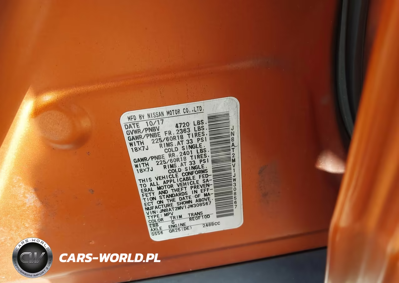 2018 Nissan Rogue Sl VIN:JN8AT2MV1JW308567 - 9