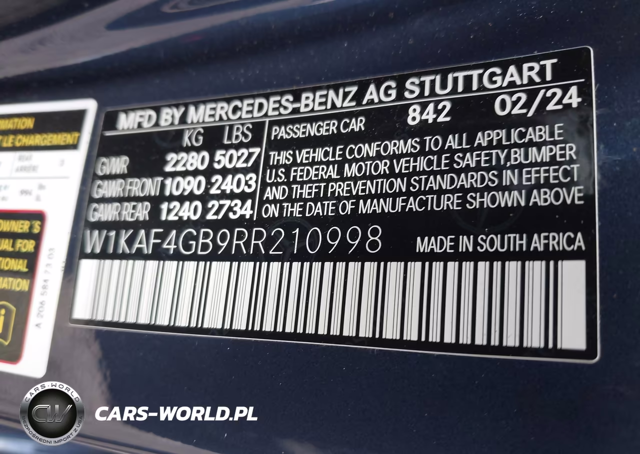 2024 Mercedes-Benz C 300 VIN:W1KAF4GB9RR210998 - 9