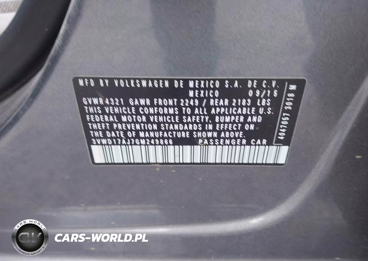 2016 Volkswagen Jetta 1.8T Sport VIN:3VWD17AJ7GM249866 - 9