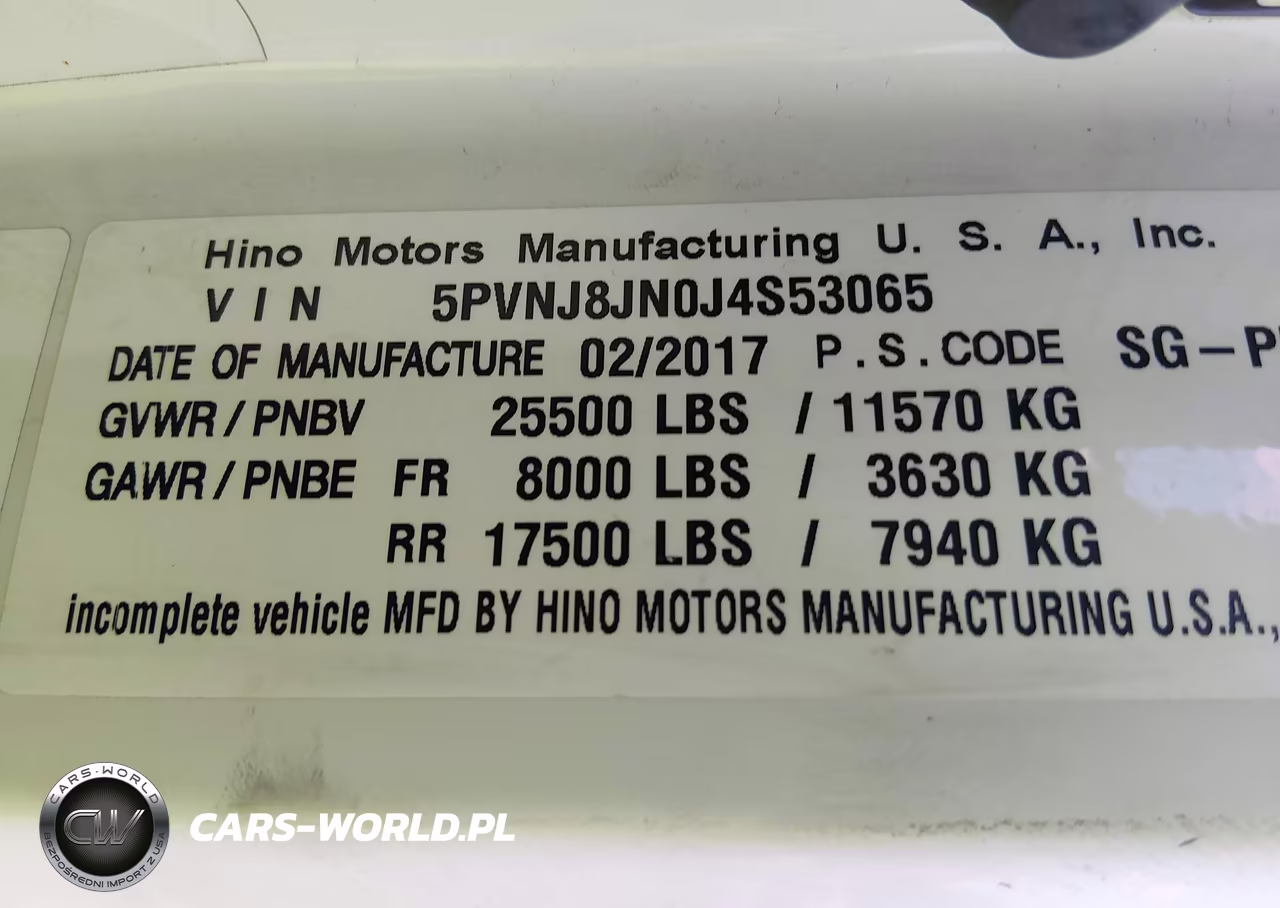 2018 Hino 258-268 VIN:5PVNJ8JN0J4S53065 - 8